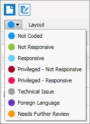 Selecting a quick code in the Code pane